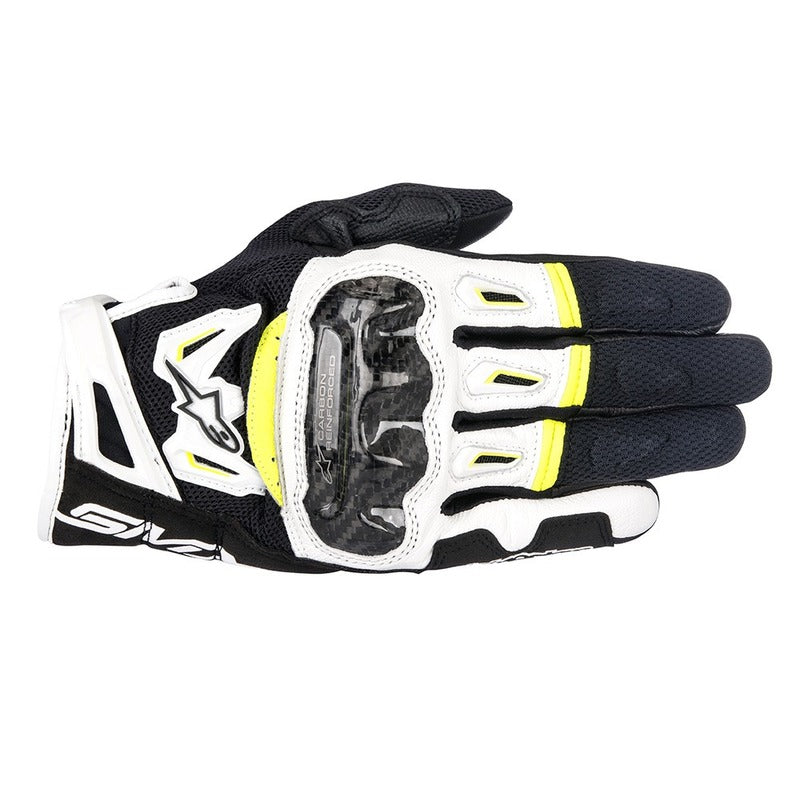 SMX 2 AIR CARBON v2 GLOVE | BLACK WHITE FLURO YELLOW 64
