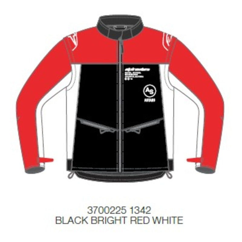 LITE-DURA SOFTSHELL JACKET BLACK BRIGHT-RED FLURO-WHITE BLUE (1342)
