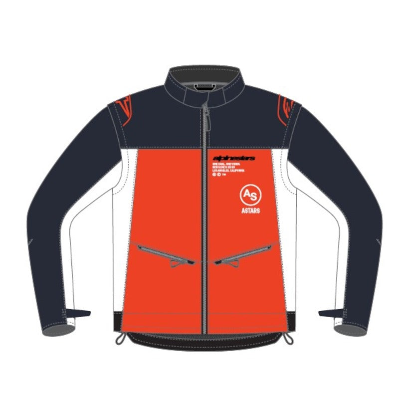 LITE-DURA SOFTSHELL JACKET NAVY HOT-ORANGE WHITE (7162)