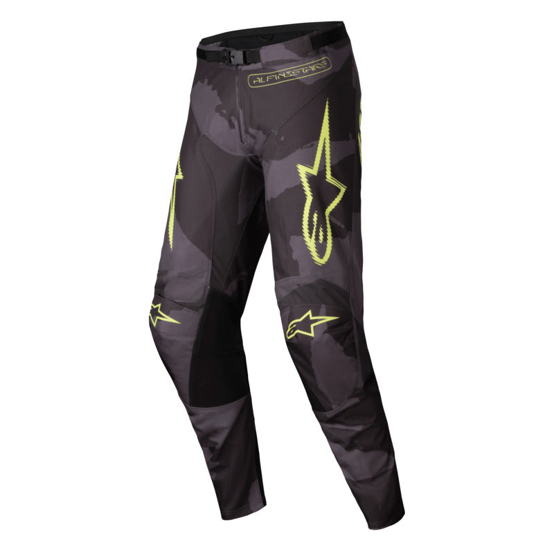 2025 RACER HOLLOW PANTS DARK-CAMO FLURO-YELLOW (9178)