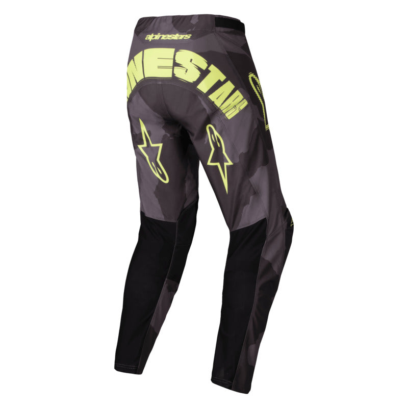 2025 RACER HOLLOW PANTS DARK-CAMO FLURO-YELLOW (9178)
