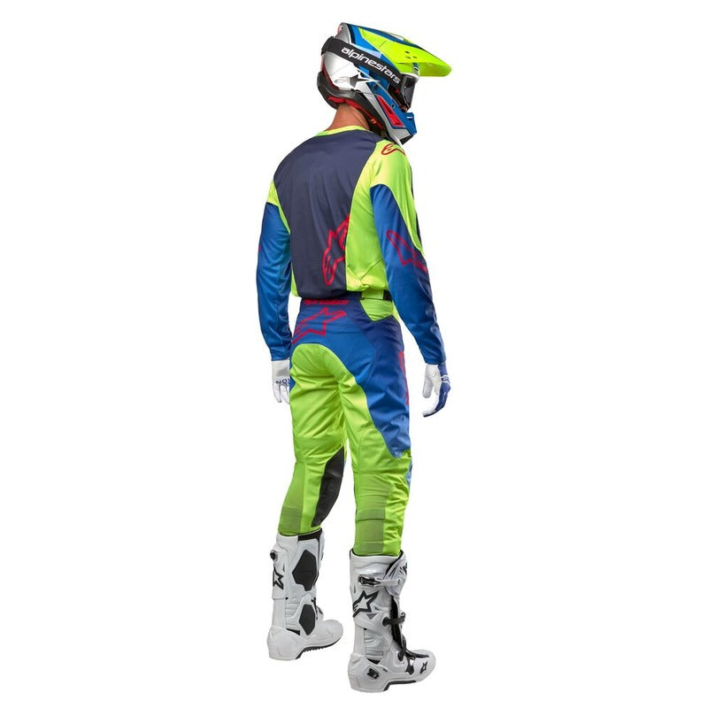 2024 RACER HOEN PANTS FLUROYELLOW BLUE NIGHT NAVY (0525)