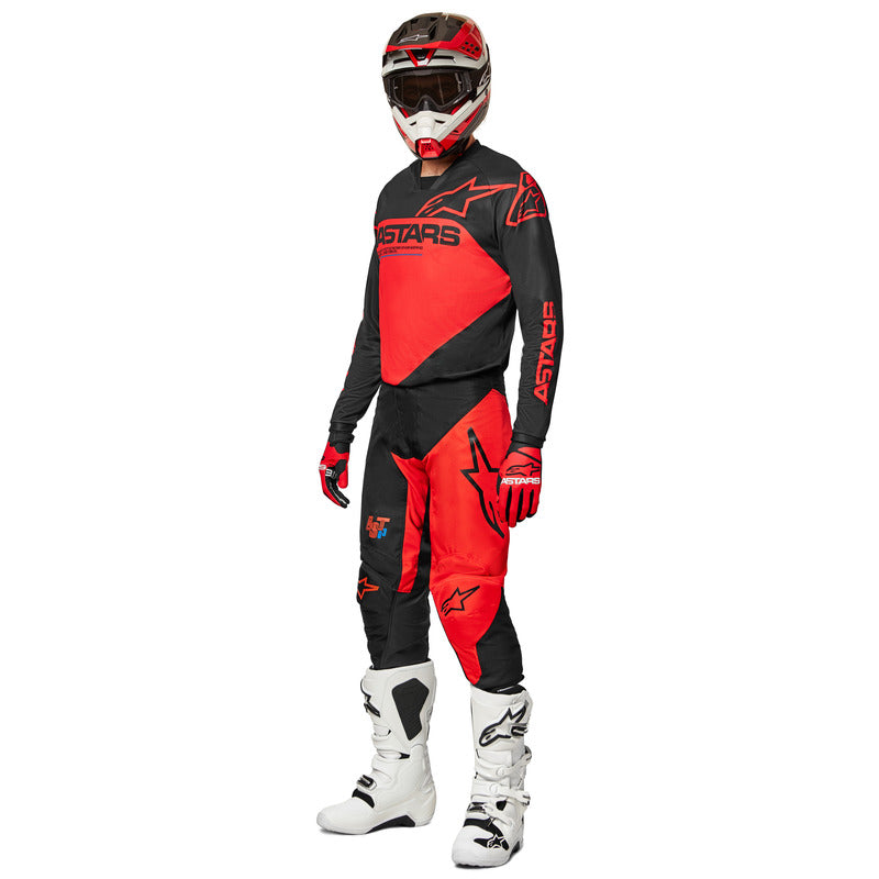 2022 RACER SUPERMATIC PANTS BLACK BRIGHT-RED (1303)