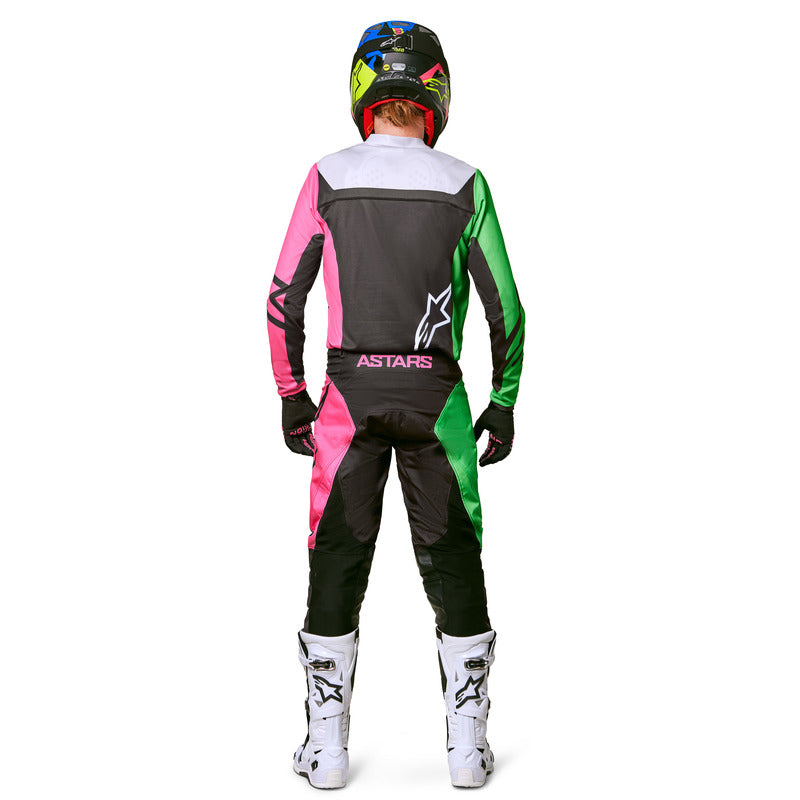 2022 RACER COMPASS PANTS BLACK/YELLOW/FLURO CORAL (1534)