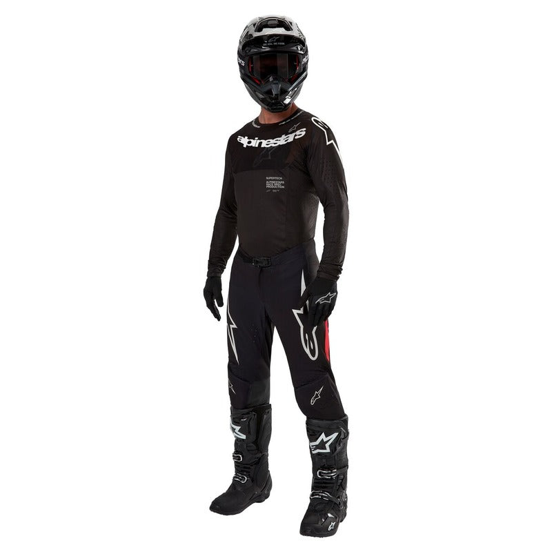 2024 SUPERTECH WARD PANTS BLACK RED BERRY (1323)