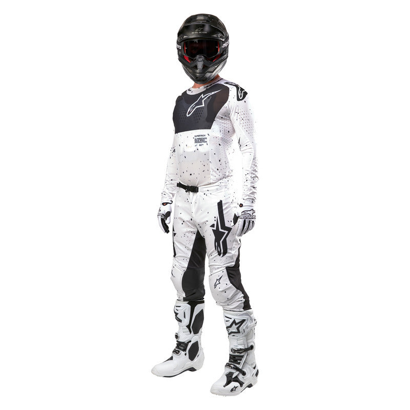 2024 SUPERTECH SPEK PANTS WHITE BLACK (0021)