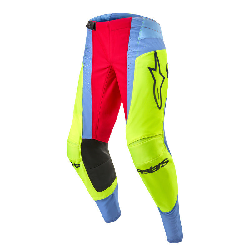 2024 TECHSTAR OCURI PANTS LIGHT BLUE FLUROYELLOW RED BERRY (7064)