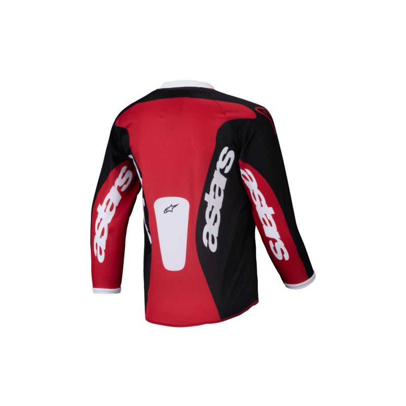 2025 KIDS RACER VEIL JERSEY BLACK BRIGHT-RED (1303)