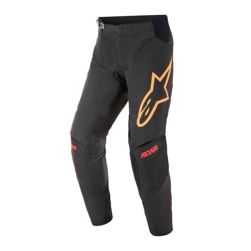 2021 YOUTH RACER VENOM PANTS BLACK BRIGHT RD ORANGE (1344)