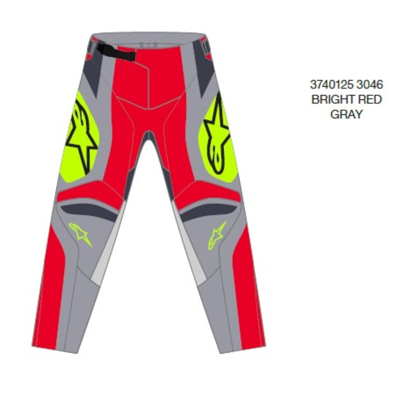 2025 YOUTH RACER MELT PANTS BRIGHT-RED GRAY (3046)