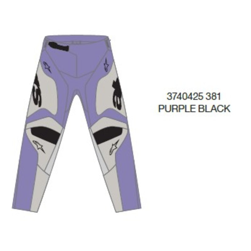 2025 YOUTH RACER VEIL PANTS PURPLE BLACK (0381)