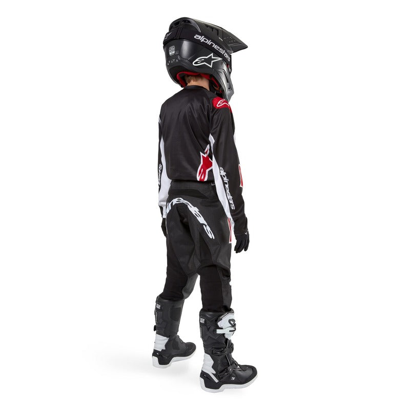 2024 YOUTH RACER LUCENT PANTS BLACK WHITE (0012)