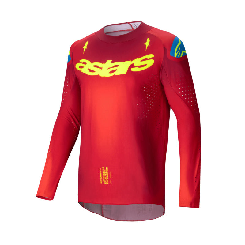 2025 SUPERTECH MAKER JERSEY BRIGHT-RED FLURO-YELLOW (3058)