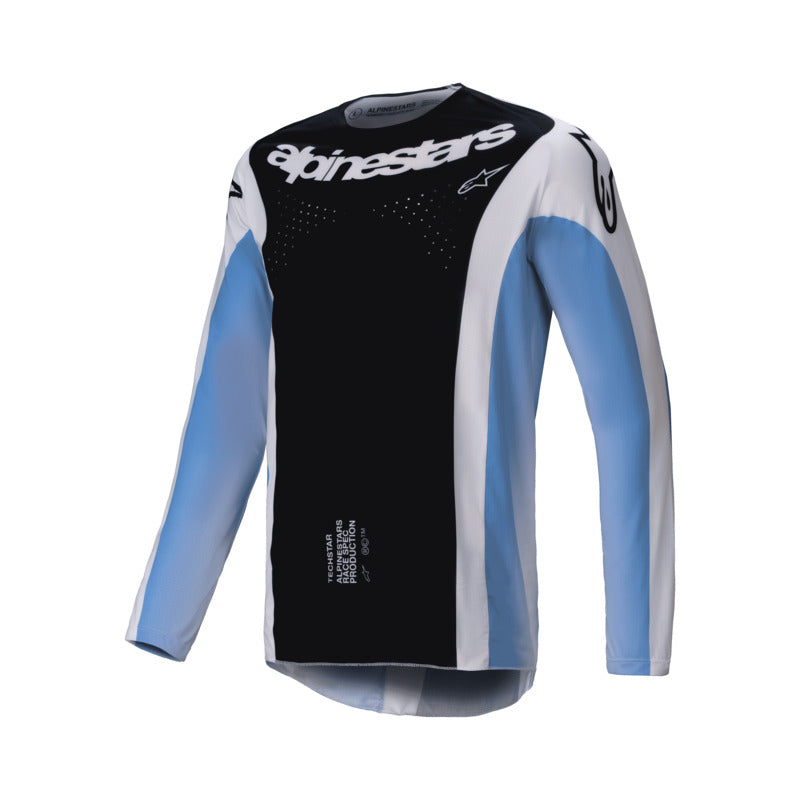 2025 TECHSTAR MELT JERSEY BLACK BLUE (0017)