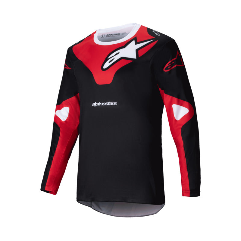 2025 RACER VEIL JERSEY BLACK BRIGHT RED (1303)