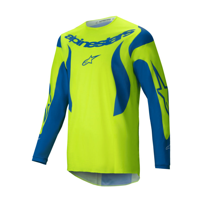 2025 FLUID HAUL JERSEY FLURO-YELLOW BLUE (0557)