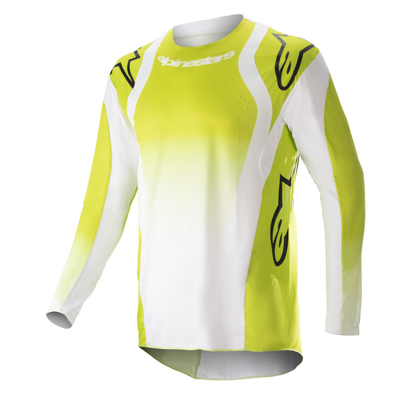 2023 TECHSTAR PUSH JERSEY YELLOW FLURO WHITE (0552)