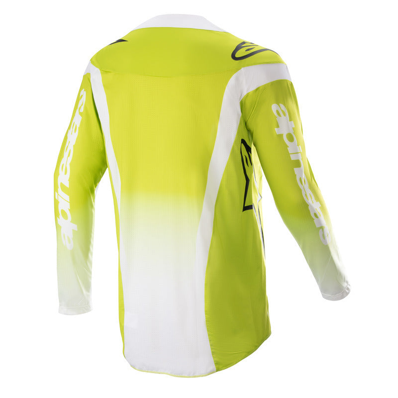 2023 TECHSTAR PUSH JERSEY YELLOW FLURO WHITE (0552)