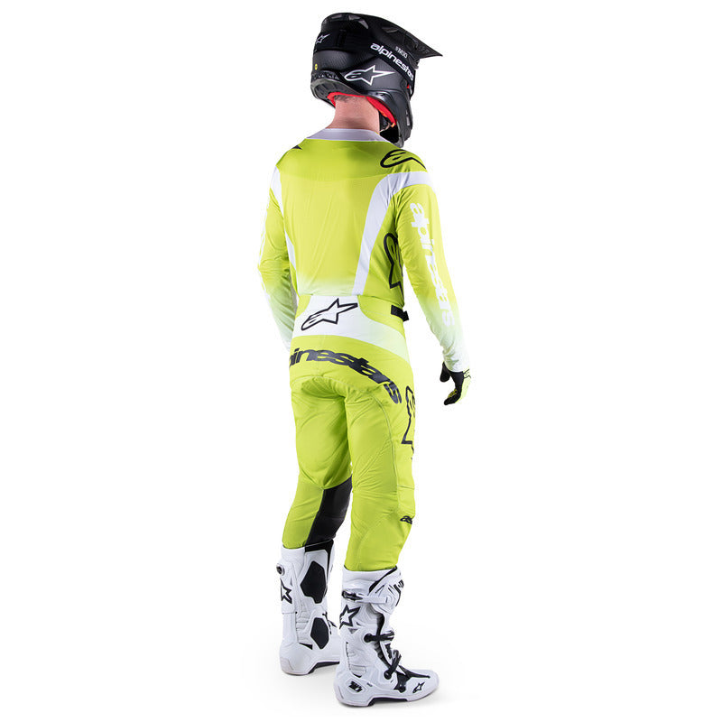 2023 TECHSTAR PUSH JERSEY YELLOW FLURO WHITE (0552)
