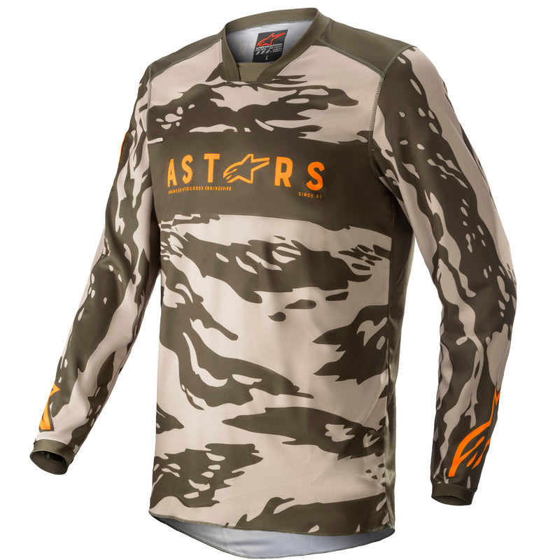 2022 RACER TACTICAL JERSEY MILITARY SAND/CAMO/TANGERINE (6840)