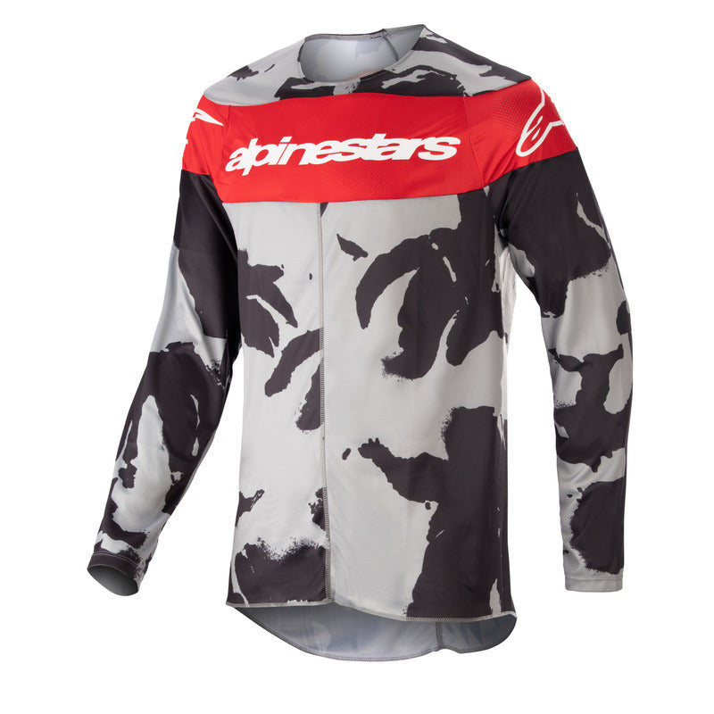 2023 RACER TACTICAL JERSEY CAST GRAY CAMO MARS RED (9228)
