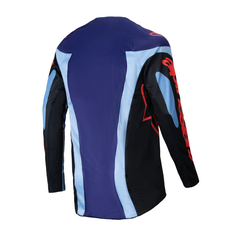 2025 RACER OCURI JERSEY BLUE BLACK FLURO ORANGE (7214)