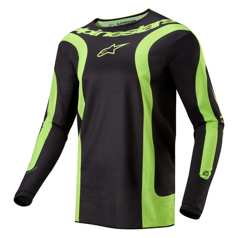 2024 FLUID LURV JERSEY BLACK FLUROYELLOW (0168)