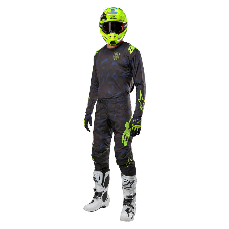 2024 TECHSTAR RANTERA JERSEY BLACK NAVY FLUROYELLOW (1551)