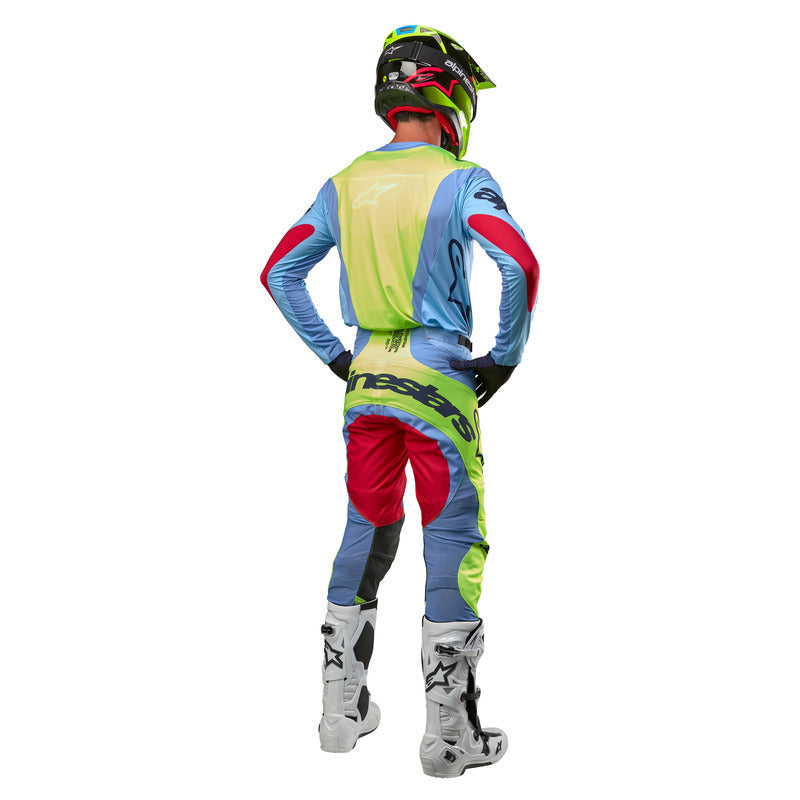 2024 TECHSTAR OCURI JERSEY LIGHT BLUE FLUROYELLOW RED BERRY (7064)