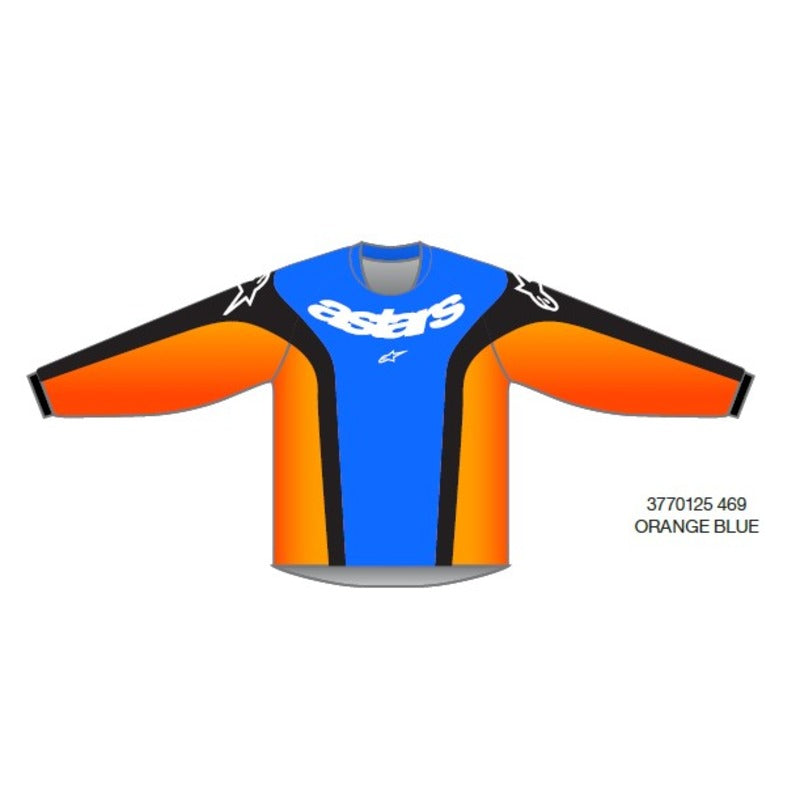 2025 YOUTH RACER MELT JERSEY ORANGE BLUE (0469)