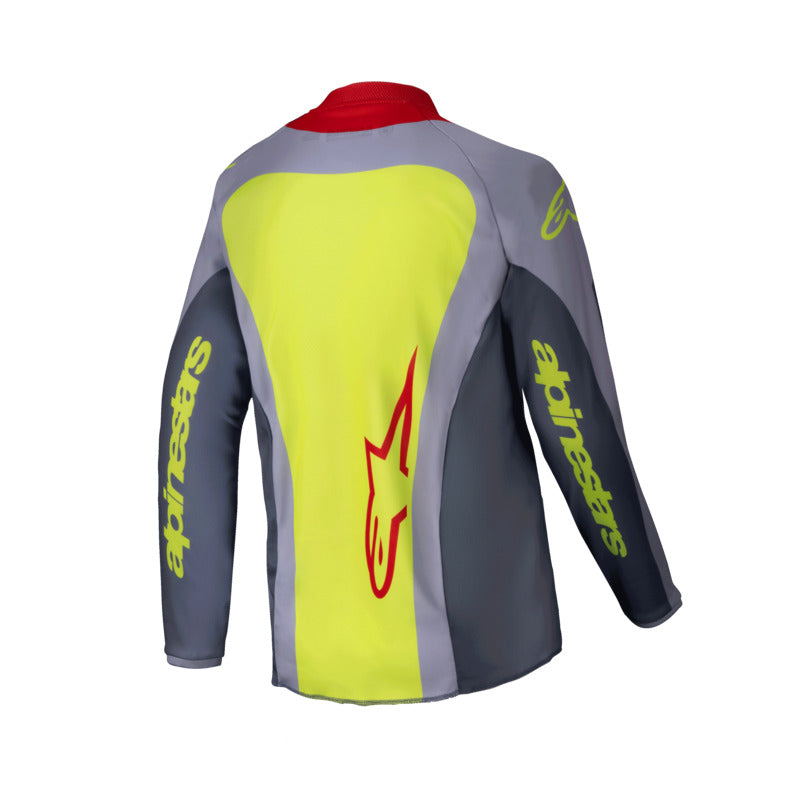 2025 YOUTH RACER MELT JERSEY BRIGHT-RED GRAY (3046