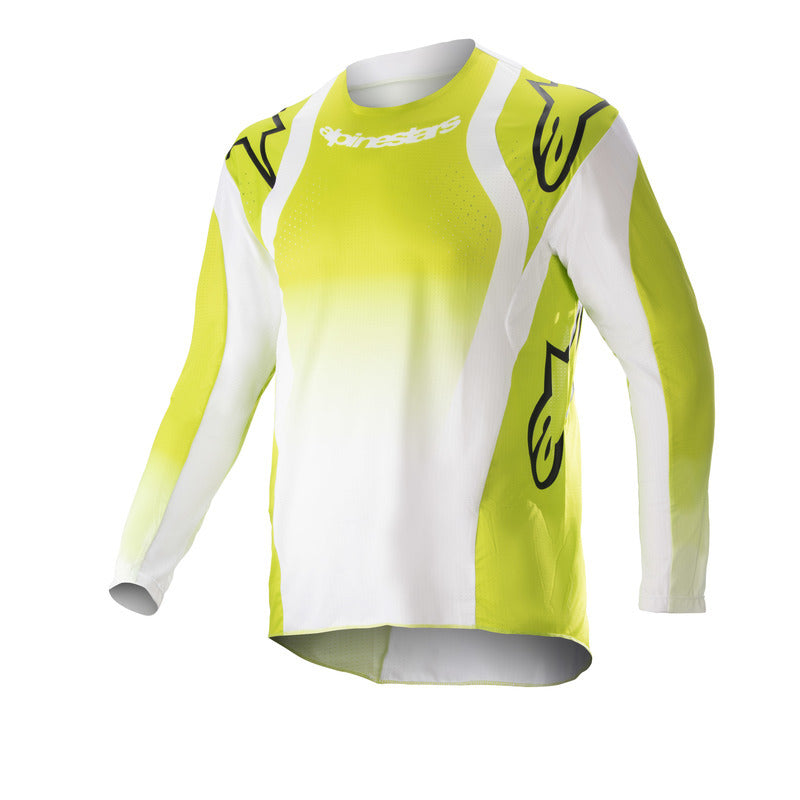 2023 YOUTH RACER PUSH JERSEY FLUROYELLOW WHITE (0552)