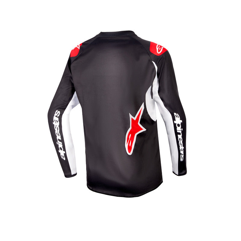 2024 YOUTH RACER LUCENT JERSEY BLACK WHITE (0012)