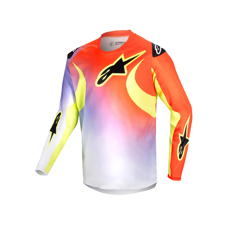 2024 YOUTH RACER LUCENT JERSEY WHITE NEON RED FLUROYELLOW (2029)