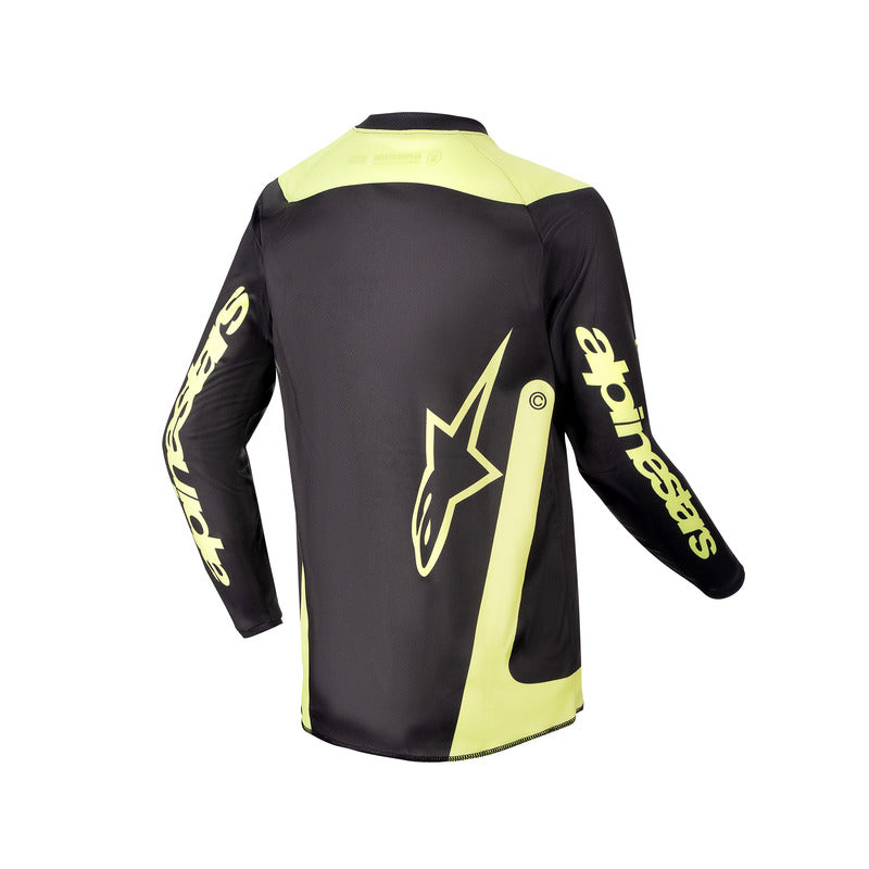 2024 YOUTH RACER LURV JERSEY BLACK FLUROYELLOW (0168)