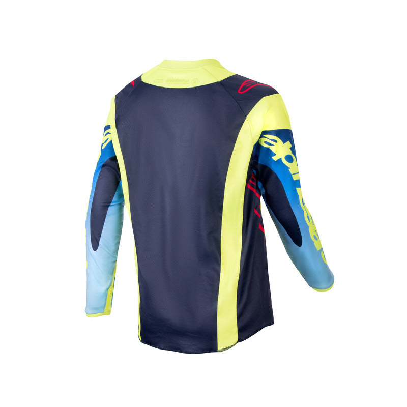 2024 YOUTH RACER HOEN JERSEY FLUROYELLOW BLUE NIGHT NAVY (0525)