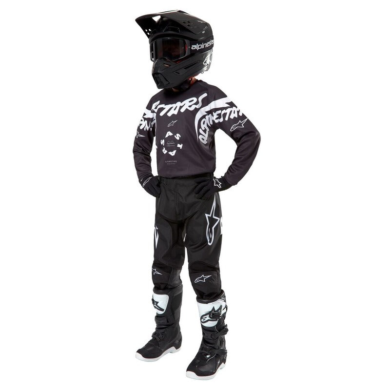 2024 YOUTH RACER HANA JERSEY BLACK WHITE (0012)