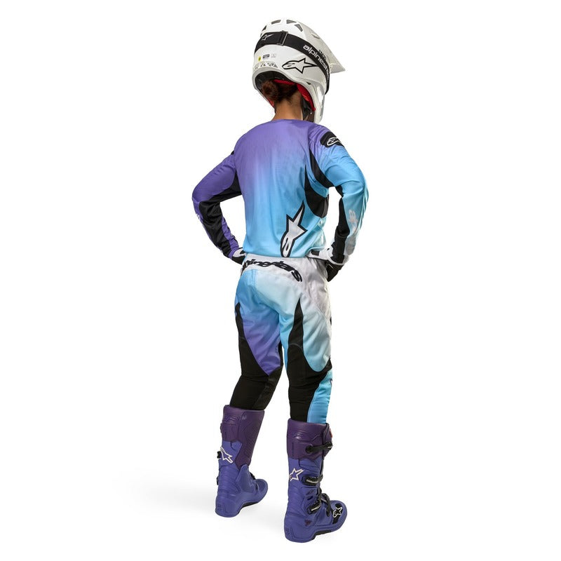 2024 WOMENS FLUID JERSEY WHITE TURQUOISE (0276)