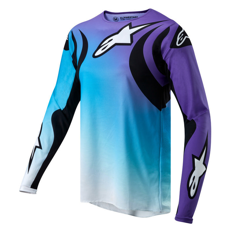 2024 WOMENS FLUID JERSEY WHITE TURQUOISE (0276)