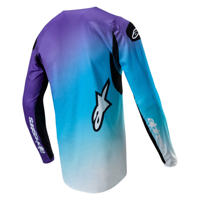2024 WOMENS FLUID JERSEY WHITE TURQUOISE (0276)