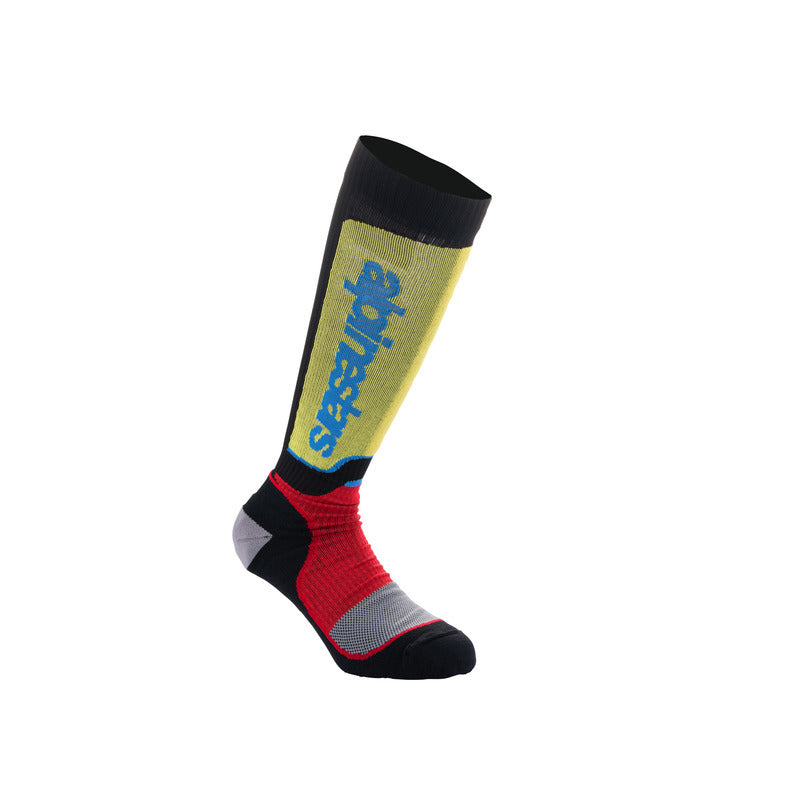 YOUTH MX PLUS SOCKS BLACK RED LIGHTBLUE (1212)