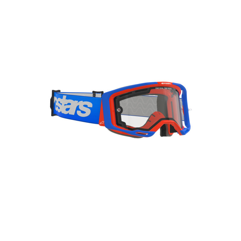 VISION 8 WORDMARK GOGGLE | BLUE ORANGE (7223) | DUAL PANE CLEAR LENS
