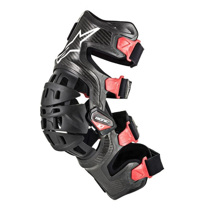 BIONIC 10 CARBON KNEE BRACE L BLACK RED (0013)