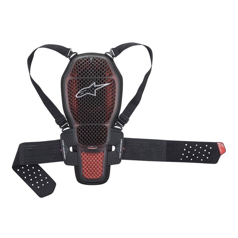 NUCLEON KR1 CELL BACK PROTECTOR w/STRAPS | RED BLACK M/58 164-182CM