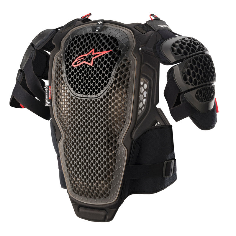 A6 CHEST ARMOUR | BLACK ANTHRACITE RED / XS/S