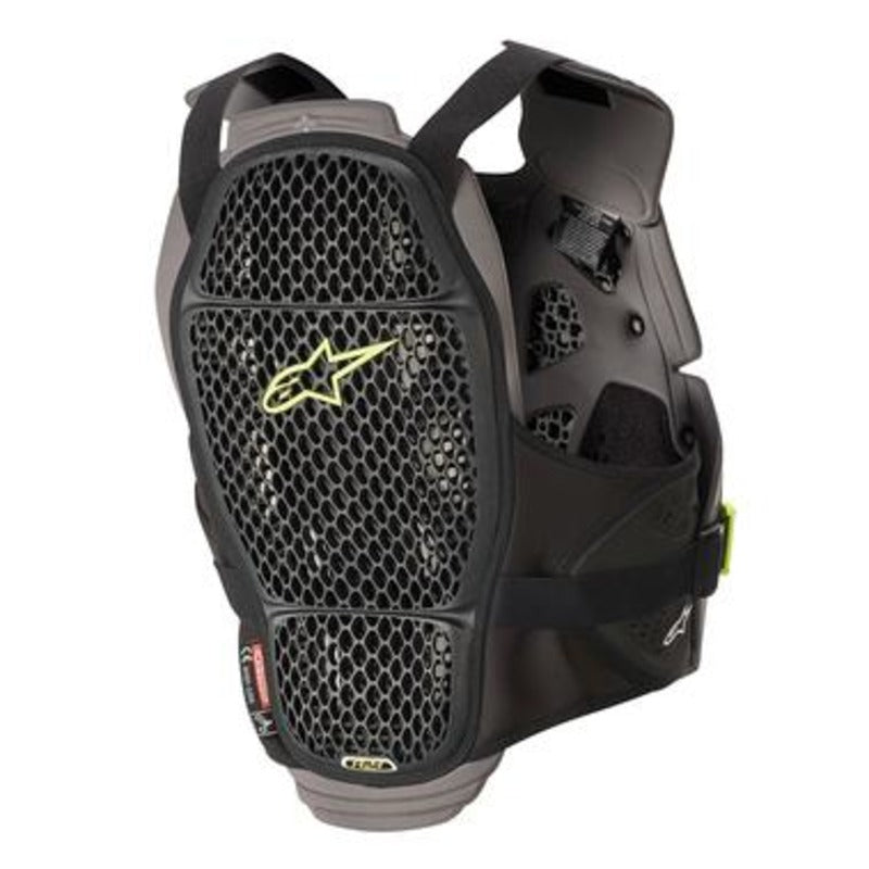 A4 MAX CHEST PROTECTOR | BLACK ANTHRACITE YELLOW FLURO / XS-S