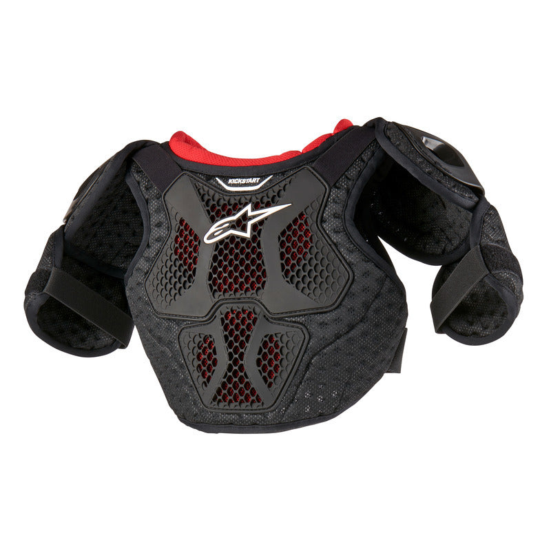 BIONIC ACTION KICKSTART CHEST GUARD BLACK RED (0013)