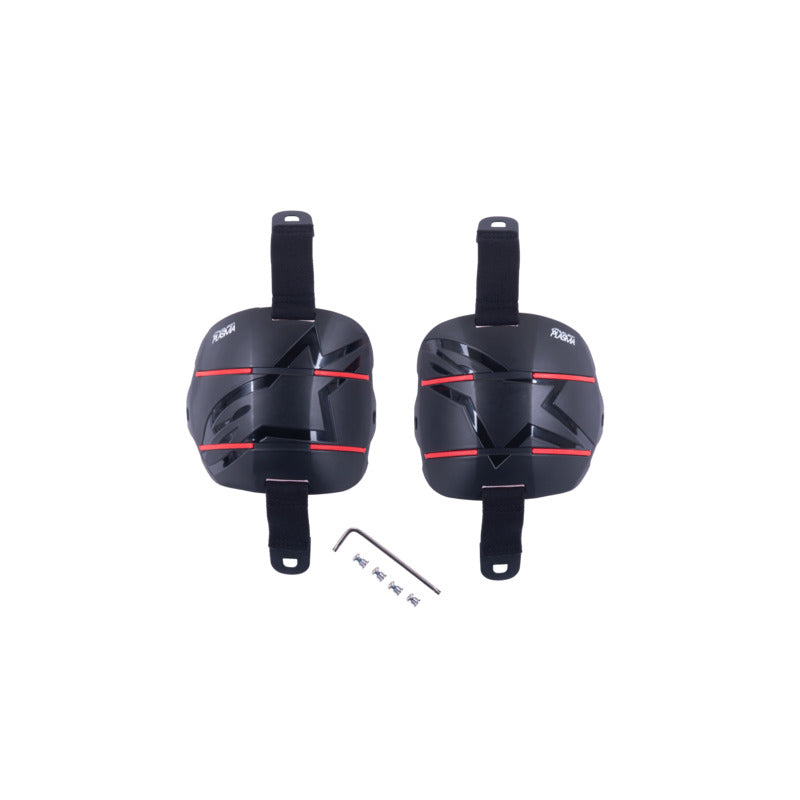 LEFT/RIGHT KNEE CUP KIT FOR RK-1 KB BLACK RED (0013)