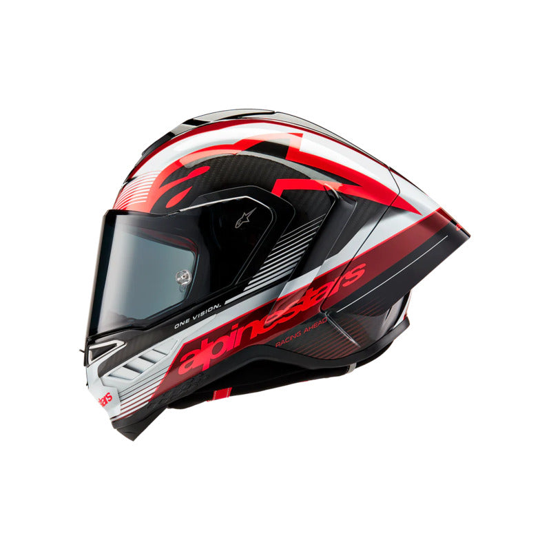 SUPERTECH SR10 TEAM HELMET ECE 22.06 BLACK CARBON RED WHITE GLOSS (1352