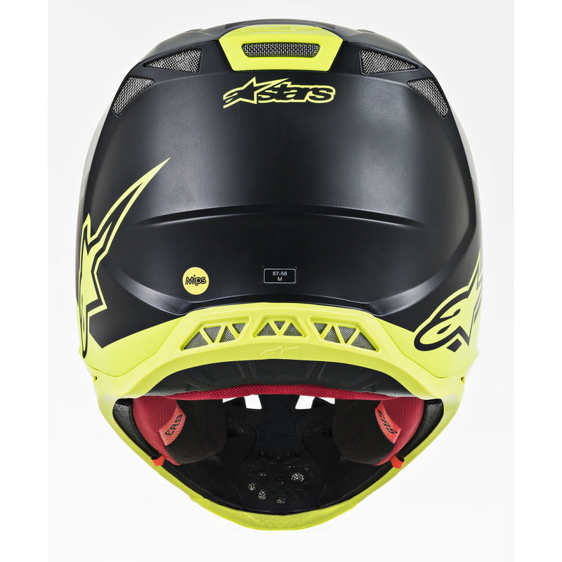 SUPERTECH SM8 RADIUM HELMET MATT BLACK FLUROYELLOW (1305)